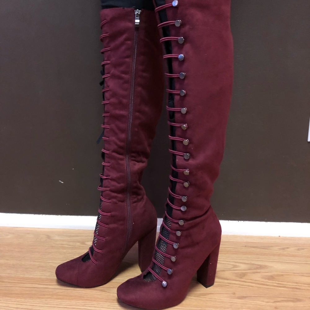 Stunning suede over the knee boots